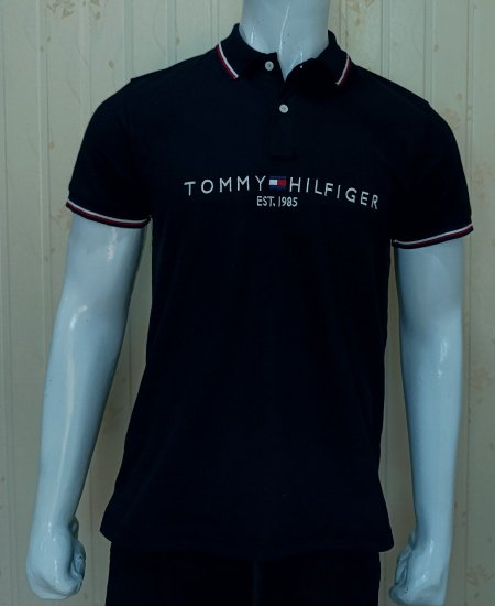 tomy hilfiger black polo shirt 5.jpg