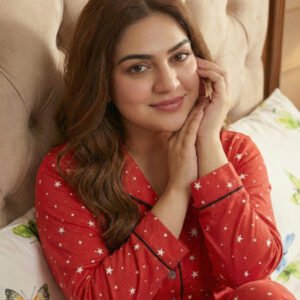 zara ladies night suit red star.jpg