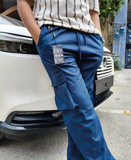 zara self blue cargo trousers 3.jpg